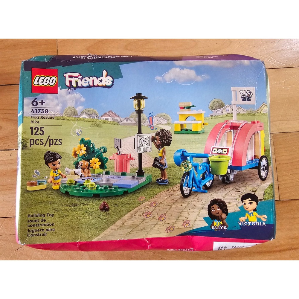 LEGO Friends Dog Rescue Bike 41738 Building Toy Set 125 Pieces New Box Damage